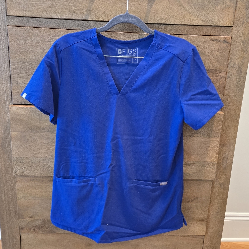 Figs Galaxy Blue Scrub Set